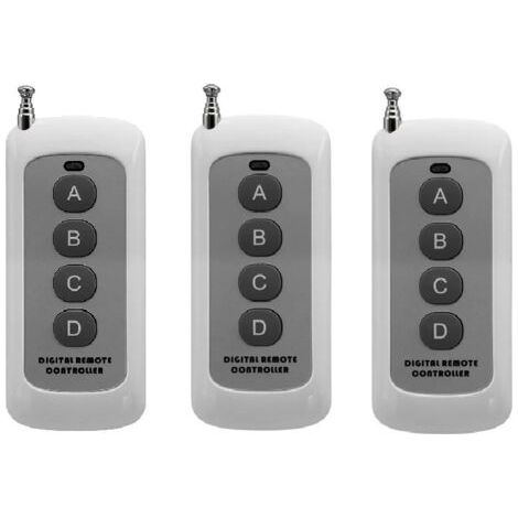 Télécommande universelle à code fixe haute puissance 315 433 pour porte de garage télescopique à longue portée