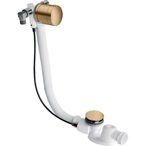 Vidage Remplissage Baignoire Par Trop Plein Laiton 58 Cm Or Rose Robinetterie VIDAGES - CRISTINA ONDYNA VE26346P (1/2)