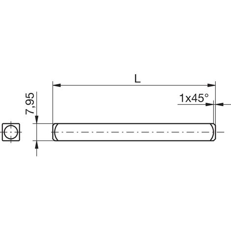 Pasador para puerta eco galvanizado 9x144 mm