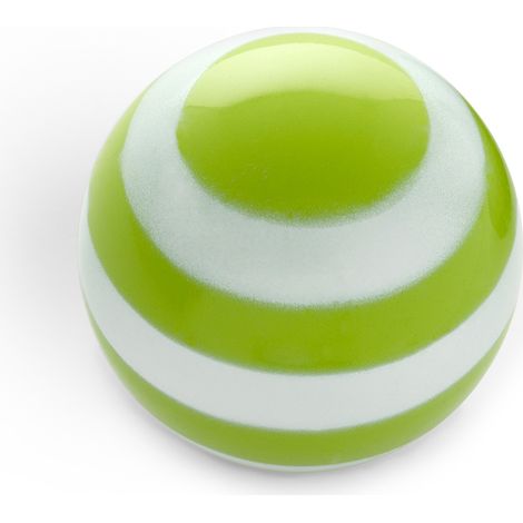 Pomo de porcelana verde, dimensiones: 38x38x36mm Ø: 38mm - (1/3)