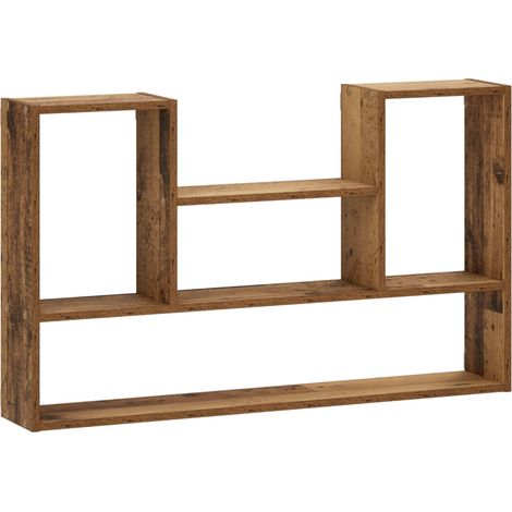 Estante de pared Madera envejecida 100 x 17 x 60 cm vidaXL (1/5)