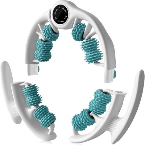 Masseur Manuel Anti-Cellulite avec Poignées Amovibles - Rouleau de Massage pour Cuisses, Jambes et Fesses - Stimulation Fasciale et Drainage Lymphatique (Vert) (1/5)