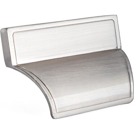 TRENTADUE tirador zamak modelo hoz distancia 32 acabado efecto inox (1/3)