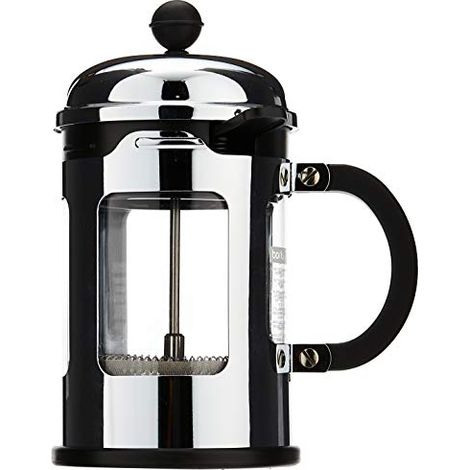 Bodum, Caffettiera, modello French Press, capacità 0, 5 litri, per 4 tazze, Argento, 4 tazze (1/4)