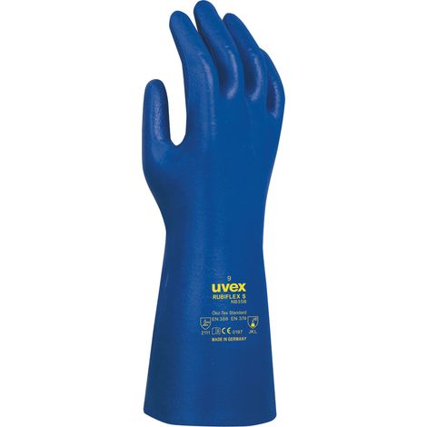 UVEX Chem.-Handschuh rubiflex S NB35B Gr. 9 Nitril blau, 6022.4 (1/2)