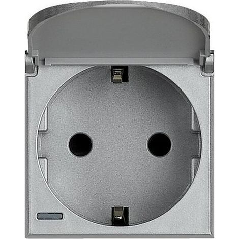 Bticino SCHUKOSTECKD ALU KLAPPDECKEL (HC4141PW)