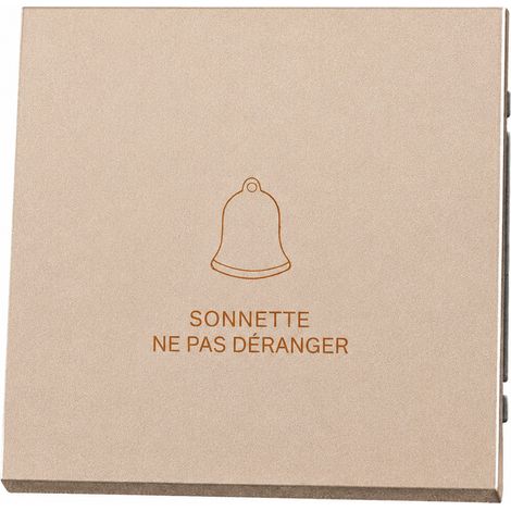 Bouton poussoir sonnette mural doré Soft Touch Série Z 4000W doorbell switch 13 × 9 × 10 cm 150 g – Livraison gratuite