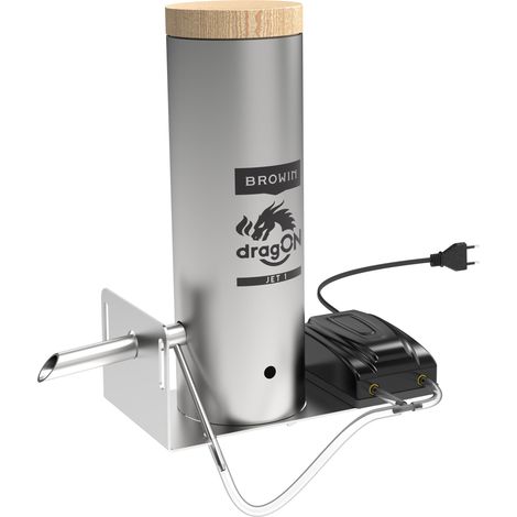 Browin Generatore di fumo DragON Jet 1 con pompa 330143  Generatore di fumo freddo in acciaio inox  per ogni forno di affumicatura  ugello innovativo  perfetto godimento del fumo per esperienze di (1/5)