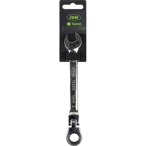 Chiave a cricchetto articolata jbm articulated combination ratchet wrench 180 gradi 12 punti