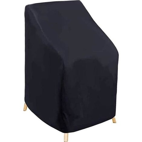 Housse Chaise de Jardin Imperméable Housse Protection pour Chaises Empilables Extérieur Housse Fauteuil 75 75 90 120 cm (1/4)