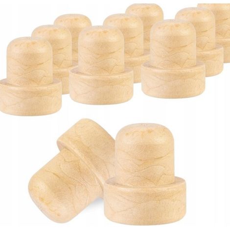 Bouchon Synthétique Champignon - 20,5 mm - Pour Bouteilles Vin Huile Olive - Lot De 10 (1/5)