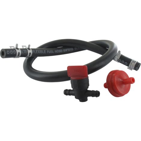 Kit De Filtration Carburateur - 1 Pièce - Pour Moteurs À Essence - Adapté Tondeuses Autoportées - Robinet Filtre Tuyau Colliers