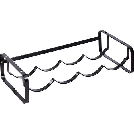 Range bouteilles empilable pour table, Noir, 9.6P x 41.5l x 20.4H centimètres (1/5)