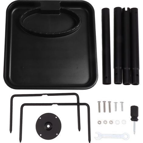 Beheizbares 75-W-Vogelbad mit Abtaufunktion, Einbaumodell für Garten, Terrasse oder Rasen. 2-in-1-Schale für Wasser und Futter, 120-V-US-Stecker. Ideal für den Winter. (1/5)