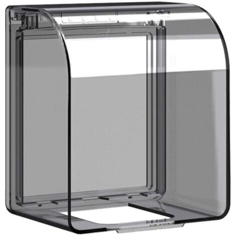 Protection étanche pour prise de courant 86 type 12,2 × 10,8 × 7,3 cm prise de courant couvercle étanche couvercle de prise de courant couvercle interrupteur pour salles de bains et cuisines