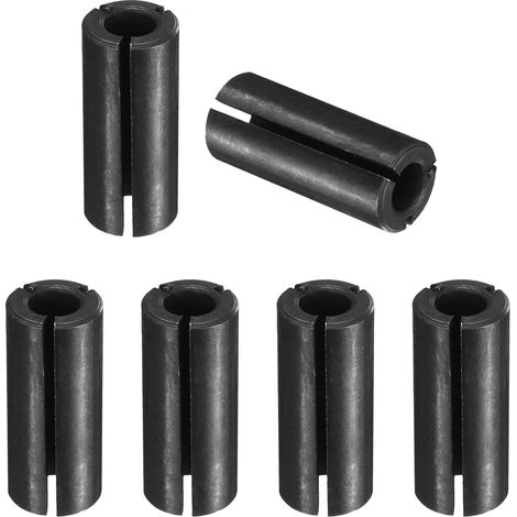 6pcs Douille De Réduction 12mm (15/32") à 6.35mm (1/4") Noir (1/5)