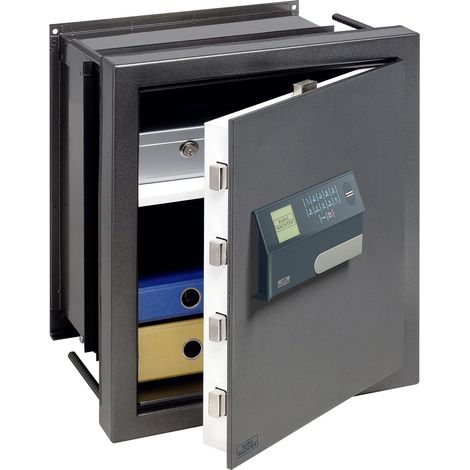 BURG-WÄCHTER Cassaforte Numerica, Cassaforte Biometrica, Karat, Grado Resistenza 0, Profondità Variabile E Ripiano, 27,5-45,7 L, 39,0 Kg, WT 616 FP, Ferro Antico
