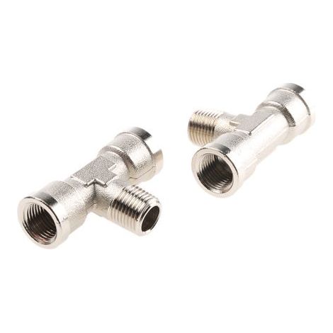 Adaptateur fileté en T Legris 0916 vers G 1/8 Femelle G 1/8 Femelle ( Prix pour Paquet de 3 )