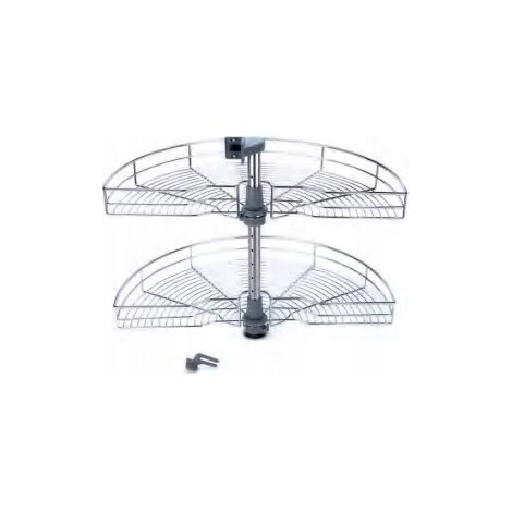 Étagère pivotante Magic Corner pour meuble d'angle, panier pivotant 1/2 (1/5)