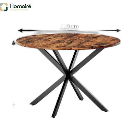 Esstisch, braun, in braun 120 x 120 x 78 cm HOMAIRE (1/5)