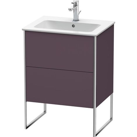 Meuble sous-vasque XSQUARE 832x610x478mm Satin aubergine