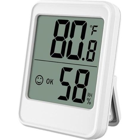 Petit hygromètre numérique, thermomètre d'ambiance, moniteur de température et hygromètre, pour la maison, le bureau (1/5)