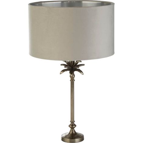 Lampe de table Palm or avec nuance de gris - EU81210GY (1/3)