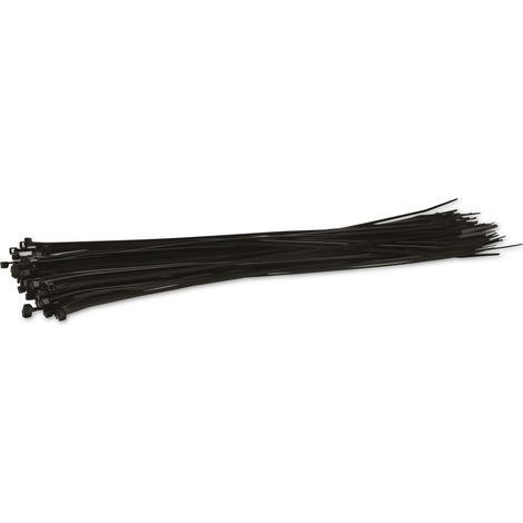 Assortiment de colliers de serrage KSS en polyamide 6.6, noir, 300x2,5, résistant aux UV, 100 pièces