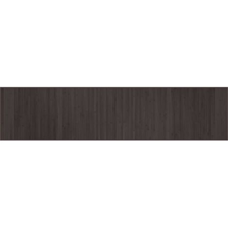 Tapis rectangulaire marron foncé 70x300 cm bambou (1/5)