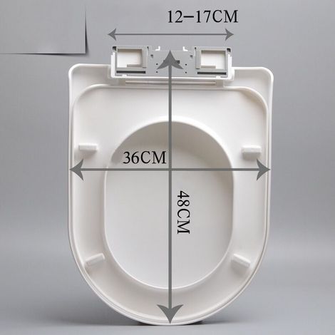 Abattant WC, Housse de siège WC, Blanc,Salle de Bain et Toilettes au Niveau du Couvercle des Toilettes, Nettoyage Facile, ins (1/5)