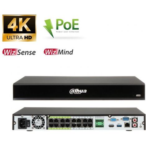 Dahua registratore 16 canali POE IP 16MP - IP NVR5216-16P-I/L (4K) S