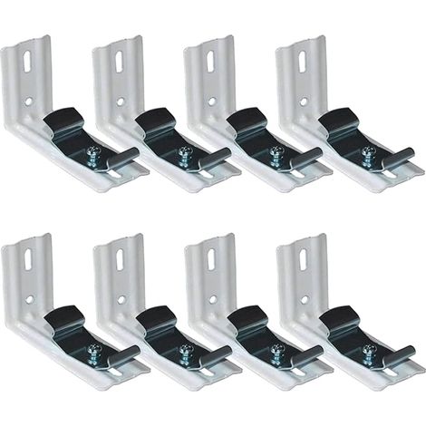 Set of 8 vertical blind brackets – L-shaped curtain brackets, side mounting bracket, home window accessories (1/5)