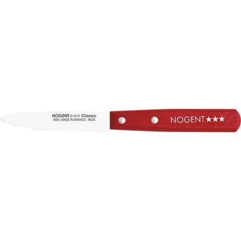 20 Office-Messer 9 cm Kirsche Rot - Classic Holz - Nogent