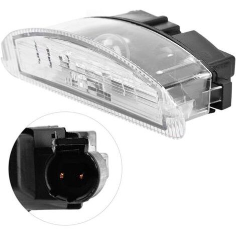 Lentille transparente haute luminosité 7700410754 pour feux de plaque d'immatriculation Renault Clio II 1998-2005. (1/5)