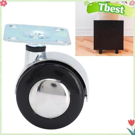 Tbest Roulette d'armoire Roulettes Universelles, Roulettes de Bureau de Chariot à Roulettes de Meubles en Alliage bricolage meuble (1/5)