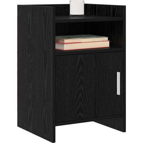 Maison Exclusive - Comodini Rovere Nero 40 x 36 x 60 cm Legno ingegnerizzato (1/5)