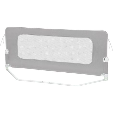 Barrière de lit 200cm, barrière de sécurité réglable en hauteur et pliable pour lits d'enfants et lits de parents