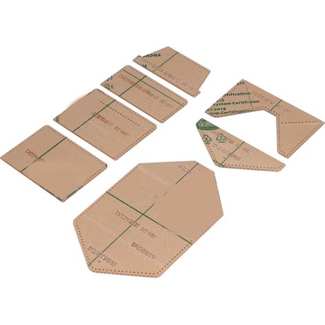 Ensemble de 7 gabarits de cartes en acrylique, espacement découpé avec précision, mise en page transparente et claire, gabarits en acrylique à faire soi-même, adaptés à la fabrication de cadeaux.