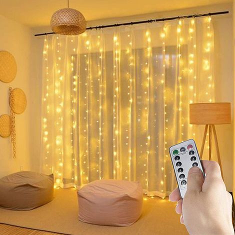 300 LED Luci decorative a stringa USB con 8 modalità di lampeggio – Ideali per camera da letto, feste di Natale o pareti