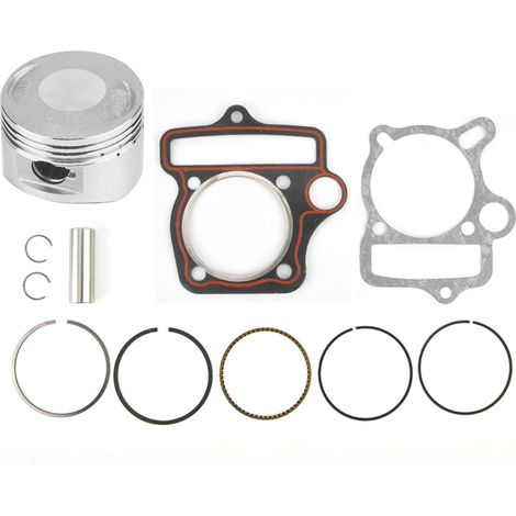 Kit Piston 54mm 125cc avec segments et joints d'étanchéité pour moteur Loncin LiFan, compatible quad, kart et moto (1/5)