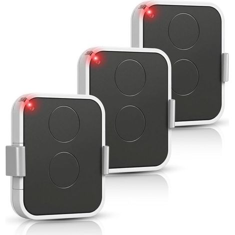 Juego de 3 mandos a distancia compatibles con N, ice de 433 MHz con código variable, 2 canales, sustitución de ON1E, ON2E, alcance de hasta 200 m (1/5)