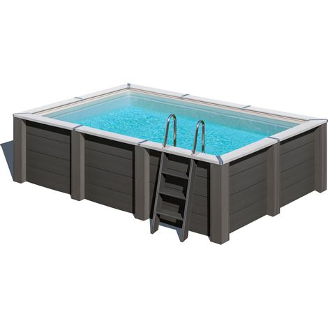 Piscine composite Avant-Garde rectangulaire 4,55 x 3,15 x 1,26 m - Gré
