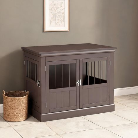 Cage de transport pour animaux café 78 x 53 x 59,3 cm (1/5)