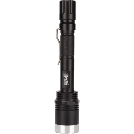 Lampe de poche allongée 5000LM noire IPX5 étanche anodisée blanche T6 perles de lampe lumière extérieure lampe de poche de camping pour aventure d'urg (1/5)