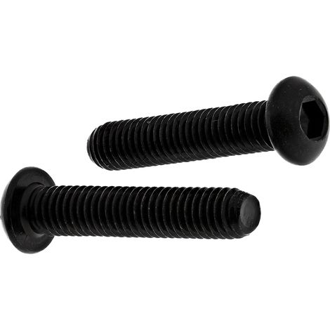 Vis à six pans creux, M6 x 30mm, tête Vis bombée à tête creuse hexagonale, en Acier ( Prix pour Sachet de 100 ) (1/2)