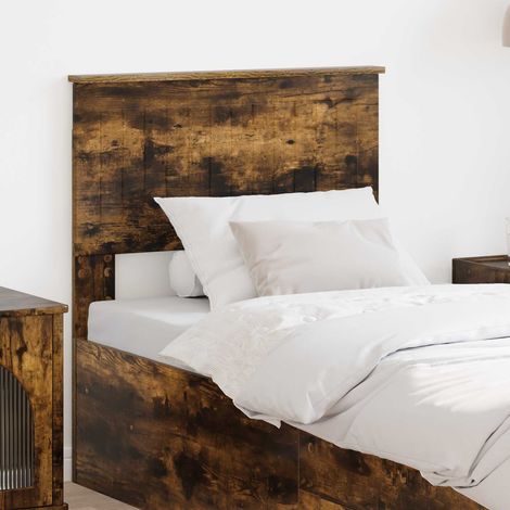 Kopfteil Geräucherte Eiche Holzwerkstoff