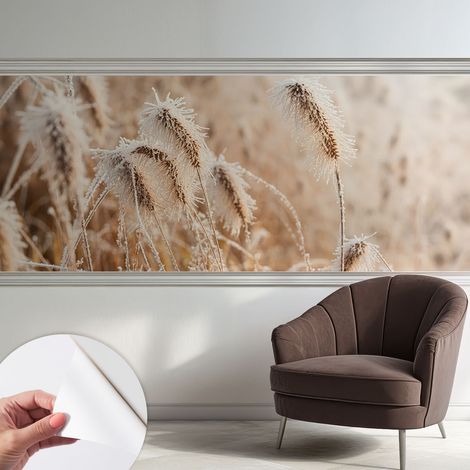 Selbstklebend Tapete modern - Wanddeko für Küche - Klebefolie Wand - luxus Look Winterlandschaft 250x104 cm (1/5)