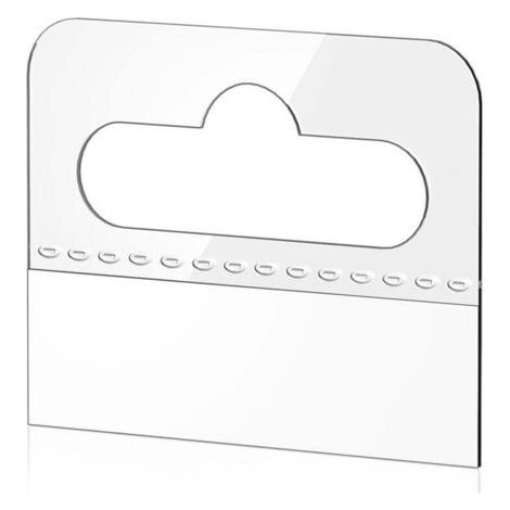 Languettes de suspension autocollantes transparentes, 200 pièces (1/4)