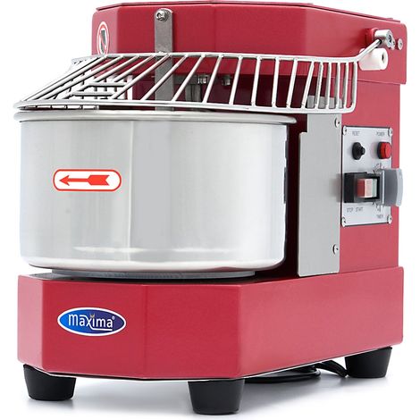 Pétrin professionnel 8L 4.5kg - Mixeur à pâte rouge pour CHR - Sécurité et nettoyage facile - Maxima