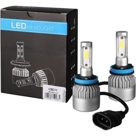 Ampoules LED H11 kit 12/24V 6500K 80W CANBUS (1/3)
